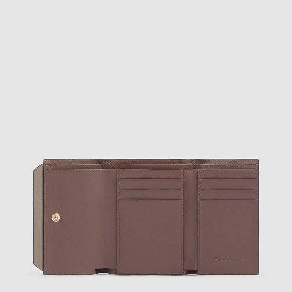 Portefeuille à trois volets femme, petit format - 3