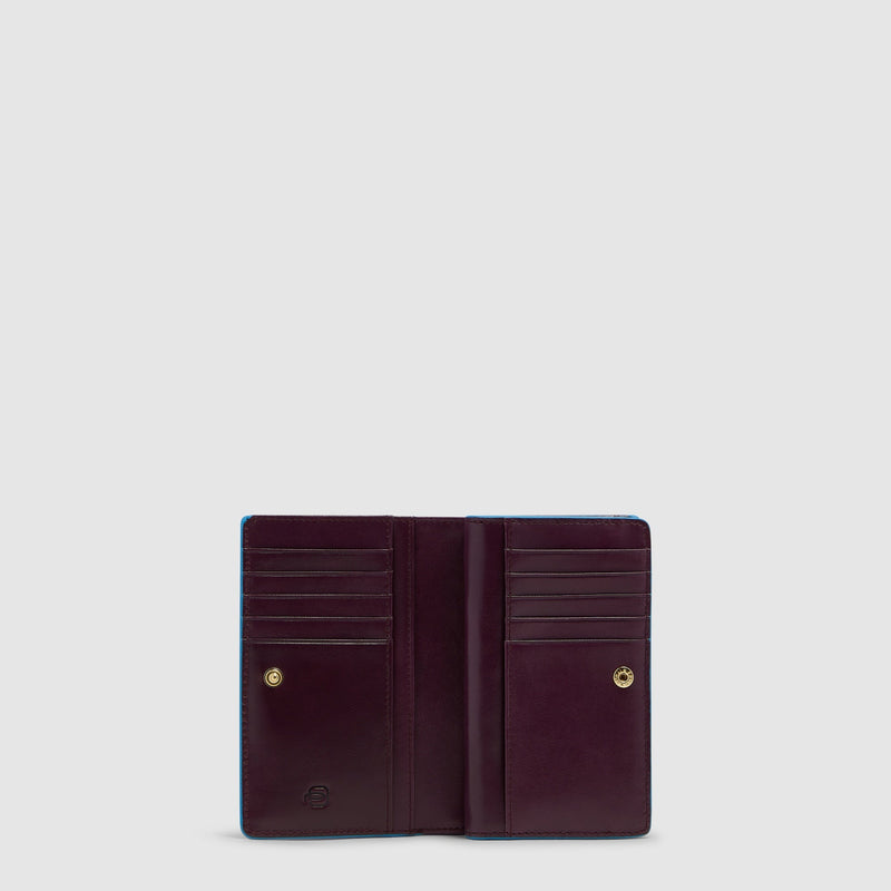 Women's Leather Bifold Wallet, 10 Card Slots & RFID