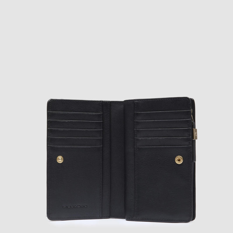 Women's Leather Wallet, 10 Card Slots & RFID Blocking - Black - photo 4