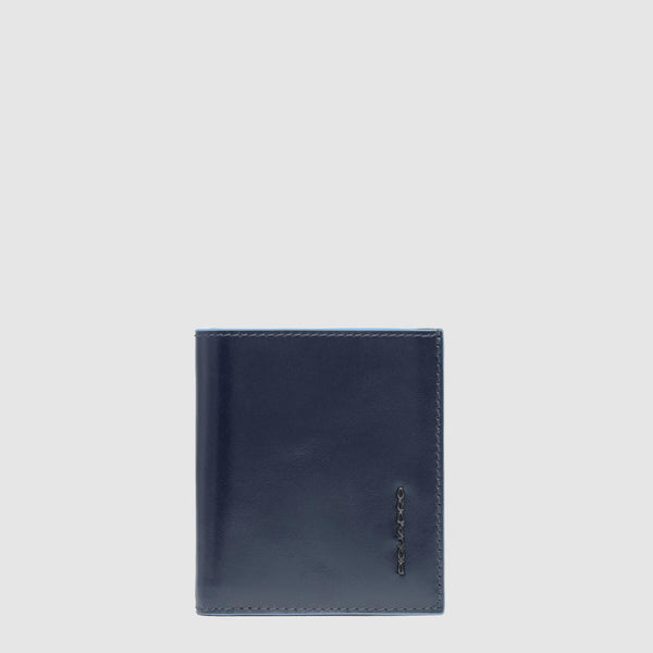 Men's Leather Card Holder for 8 Cards, RFID Protection - Night blue