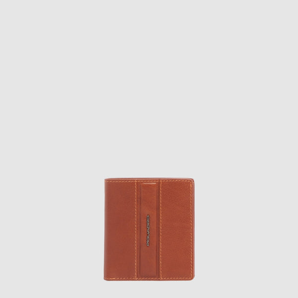 Leather Card Holder for 8 Cards with RFID Protection - Leather brown