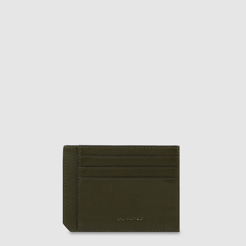 Slim 6-Card Leather Card Holder with RFID Protection - Green - photo 2