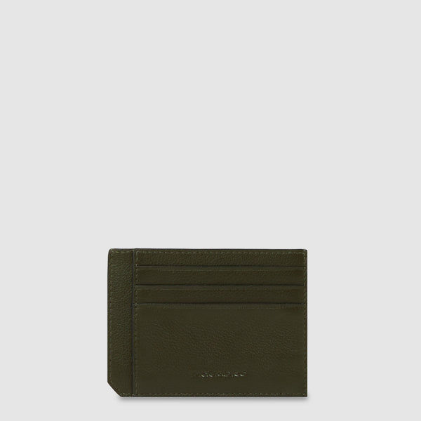 Slim 6-Card Leather Card Holder with RFID Protection - Green - photo 2