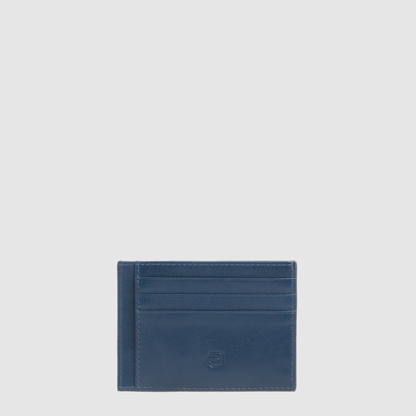Men's Leather Card Holder with 6 Slots and RFID Protection - Blue - photo 2