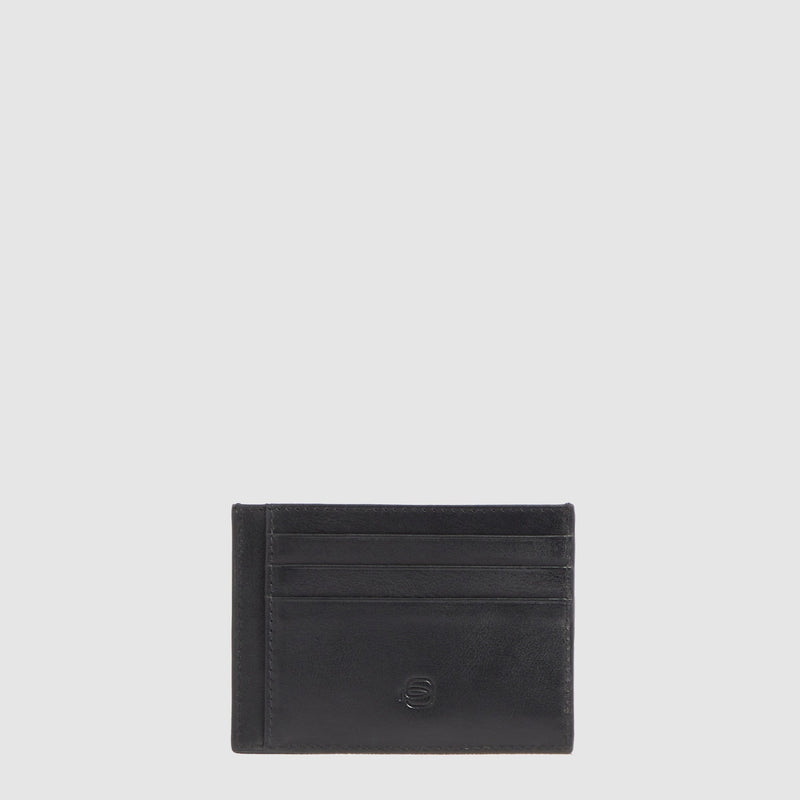 Men's Leather Card Holder with 6 Slots and RFID Protection - Black - photo 2