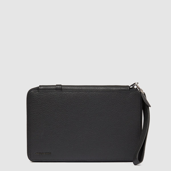 Leather Travel Document Holder with RFID Protection - 1