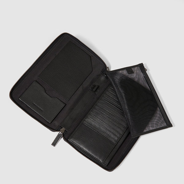 Leather Travel Document Holder with RFID Protection - 3
