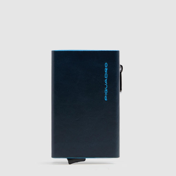 Compact Leather Wallet with Pop-Up Card Holder - 1