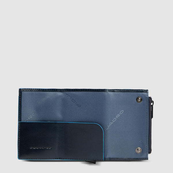 Compact Leather Wallet with Pop-Up Card Holder - 3