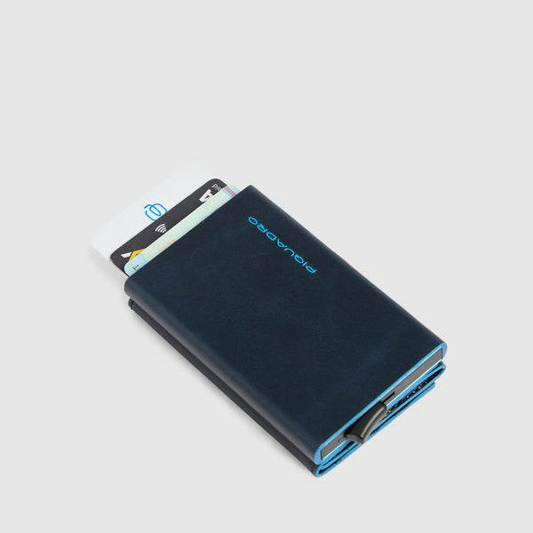 Compact Leather Wallet with Pop-Up Card Holder - 4