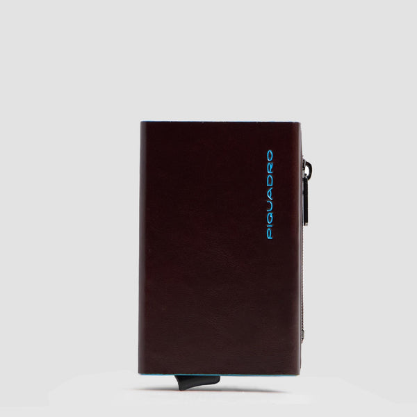 Compact Leather Wallet with Pop-Up Card Holder - 1