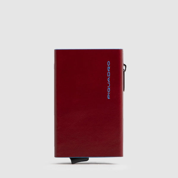 Compact Leather Wallet with Pop-Up Card Holder - 1