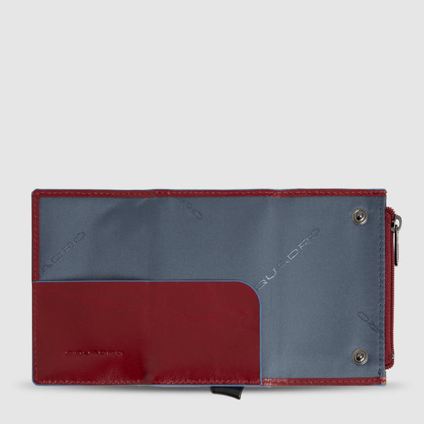 Compact Leather Wallet with Pop-Up Card Holder - 3