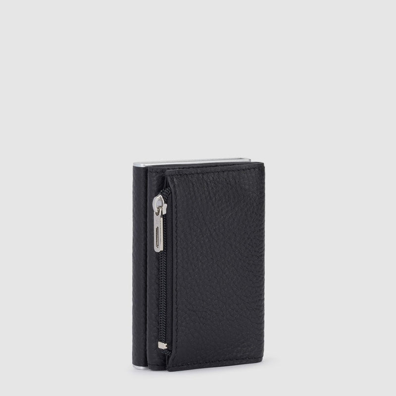 Pop-Up Card Wallet with Coin Pocket and RFID Protection - Black - photo 3