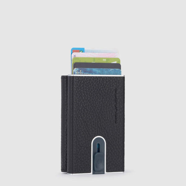 Pop-Up Card Wallet with Coin Pocket and RFID Protection - Black - photo 4