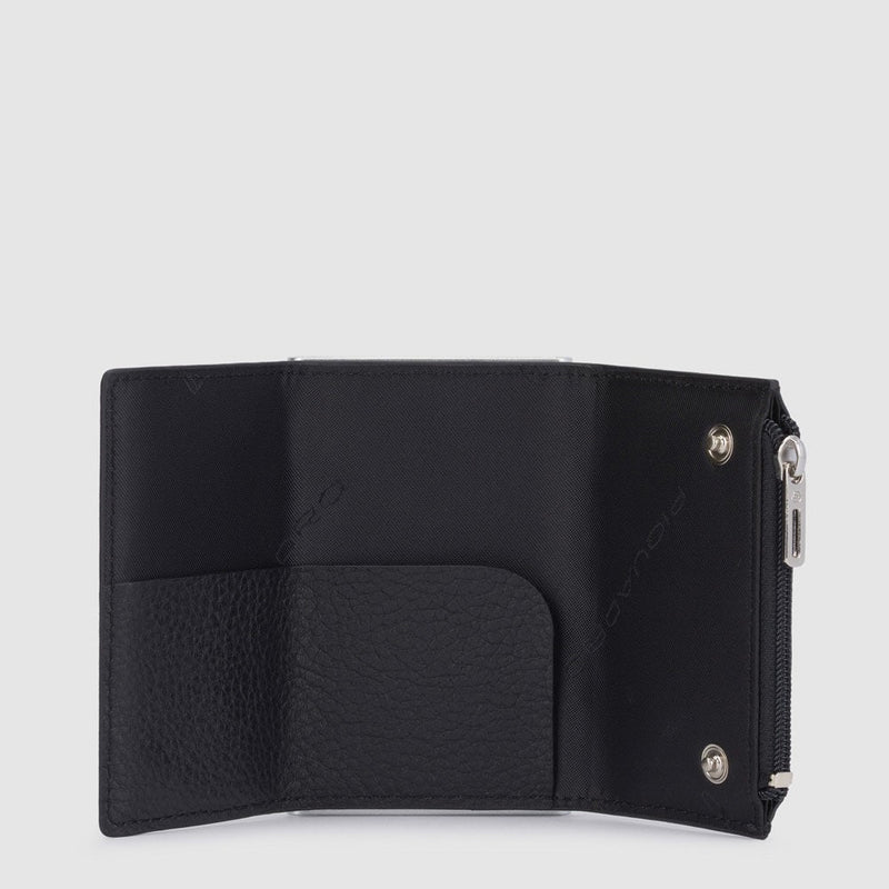 Pop-Up Card Wallet with Coin Pocket and RFID Protection - Black - photo 5