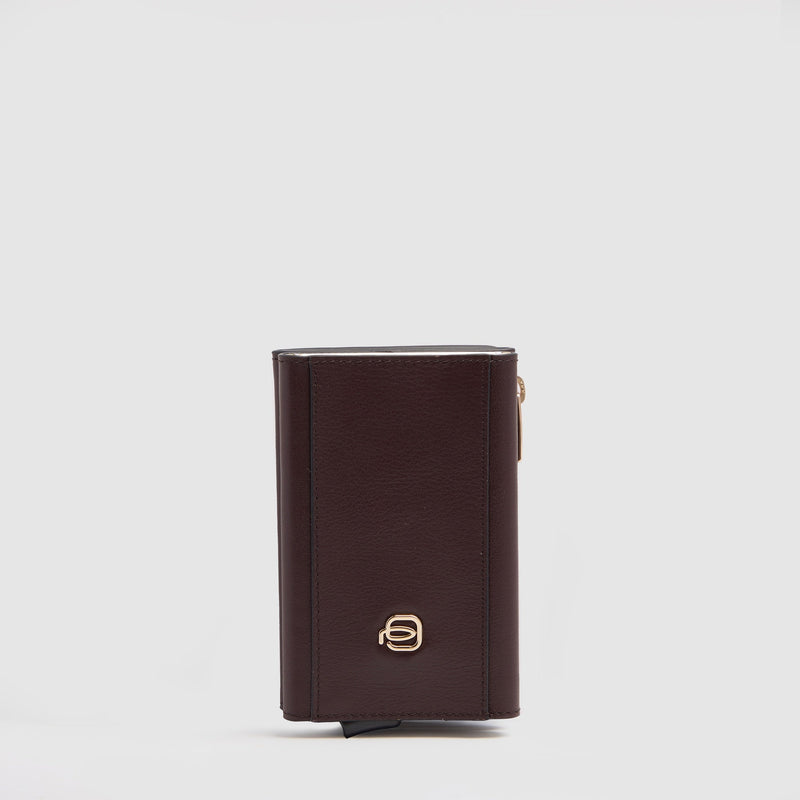 Billetera compacta automática mujer con monedero