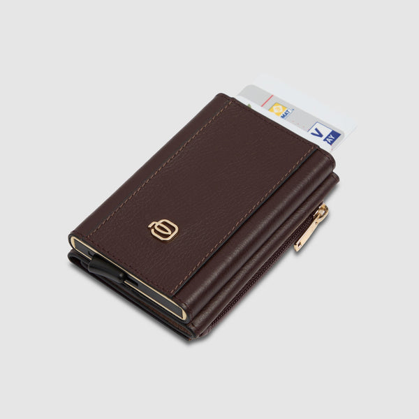 Billetera compacta automática mujer con monedero - 3