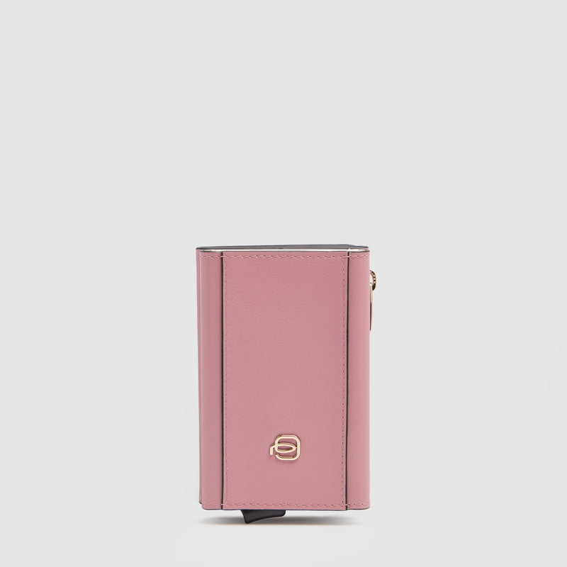 Compact Women's Wallet with Pop-Up Card Holder