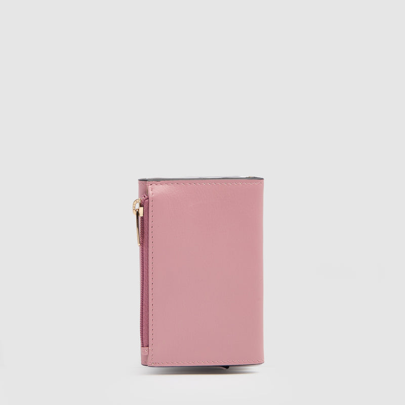 Compact Women's Wallet with Pop-Up Card Holder