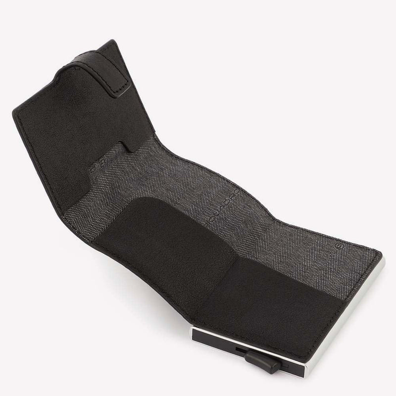 Pop-Up Black Square Card Holder with RFID Blocking - Black - photo 3