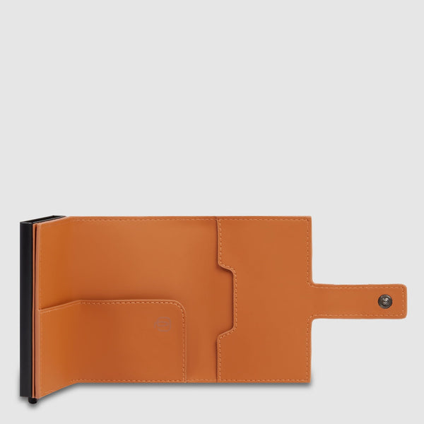 Pop-Up Card Holder in Metal & Water-Resistant Fabric - Brick - photo 3