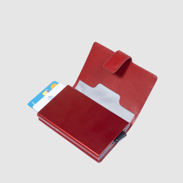 Pop-Up Card Holder with RFID Protection Piquadro x Ducati - Red - photo 4