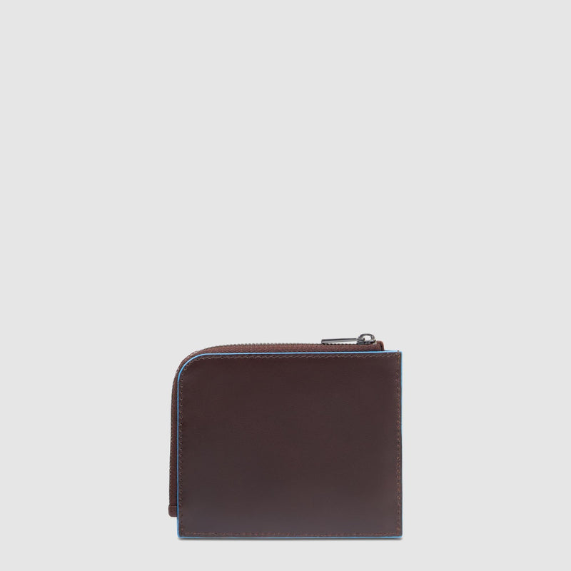 Leather Card Holder with 4 Slots & RFID Protection - Mahogany - photo 3