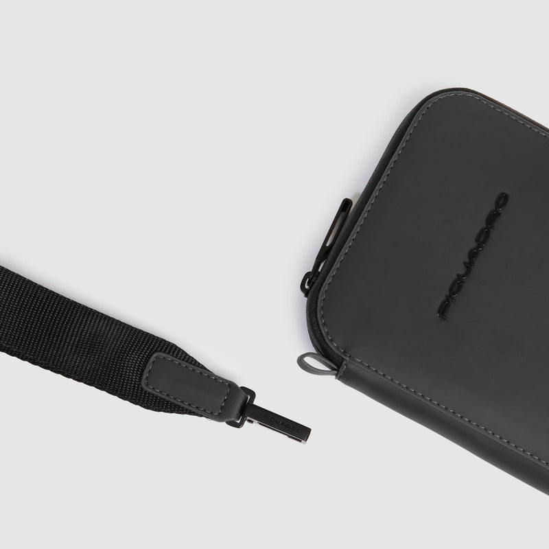Porta passaporto con zip - Nero - foto 4