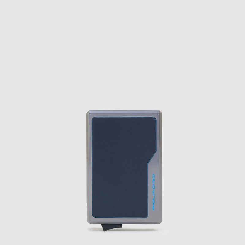 Portacarte uomo automatico MagSafe - blu notte