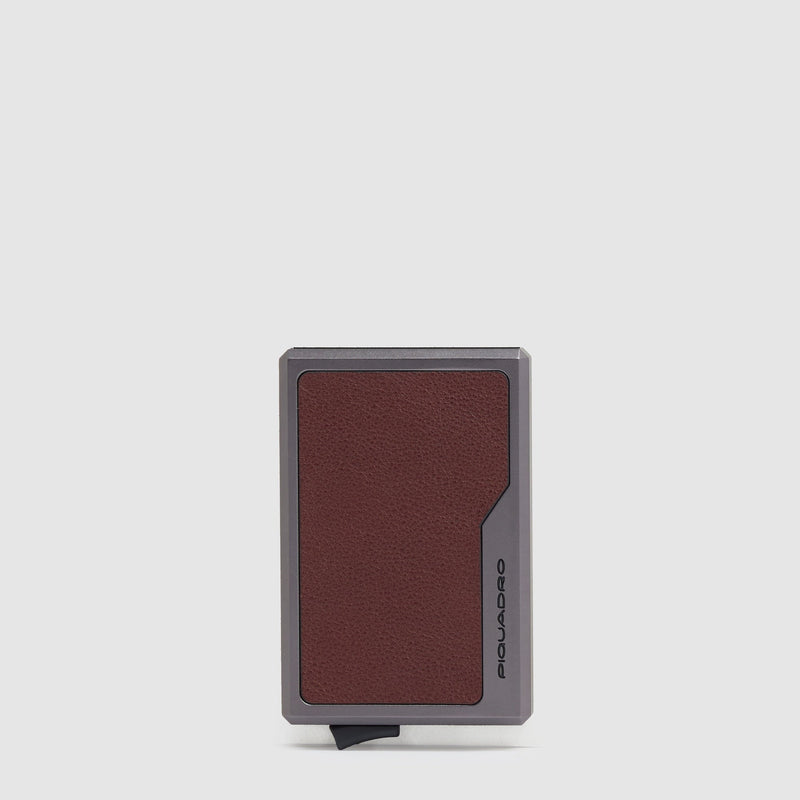 Portacarte uomo automatico MagSafe - verde bosco