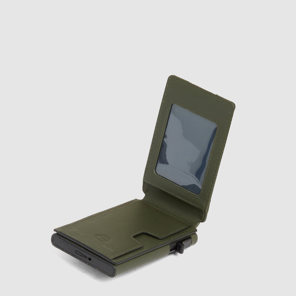 Pop-up Card Holder with 3 Card Slots and RFID Protection - Green - photo 3