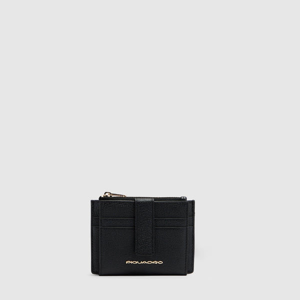 Portefeuille femme avec porte-monnaie zippé - 1