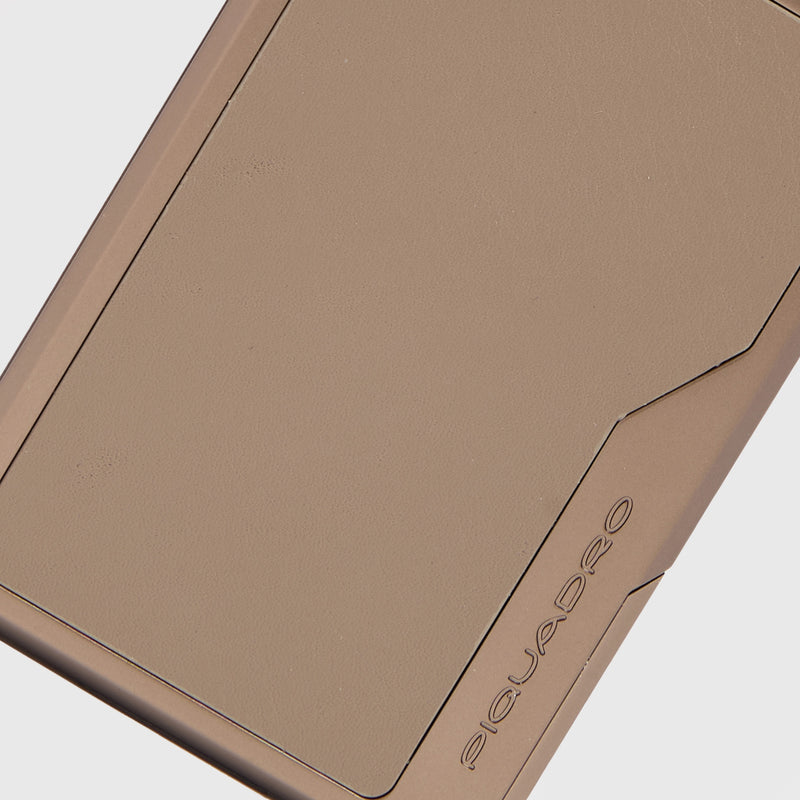 Metal & Leather MagSafe® Card Holder with RFID Protection