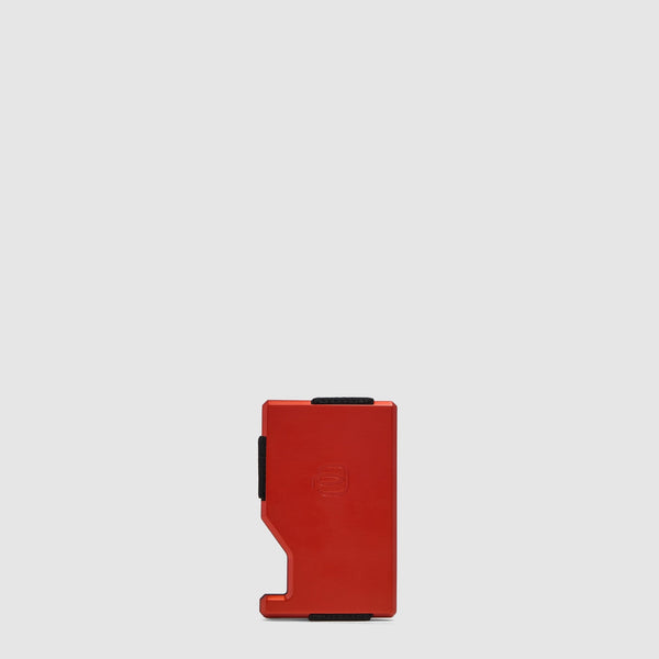 Leather MagSafe® Card Holder with RFID Protection - Orange - photo 2