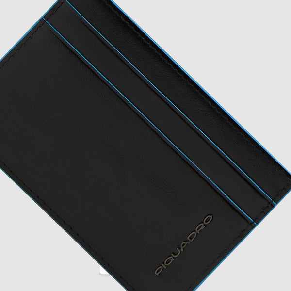 Porte-cartes de crédit homme fin en cuir - Noir - photo 3