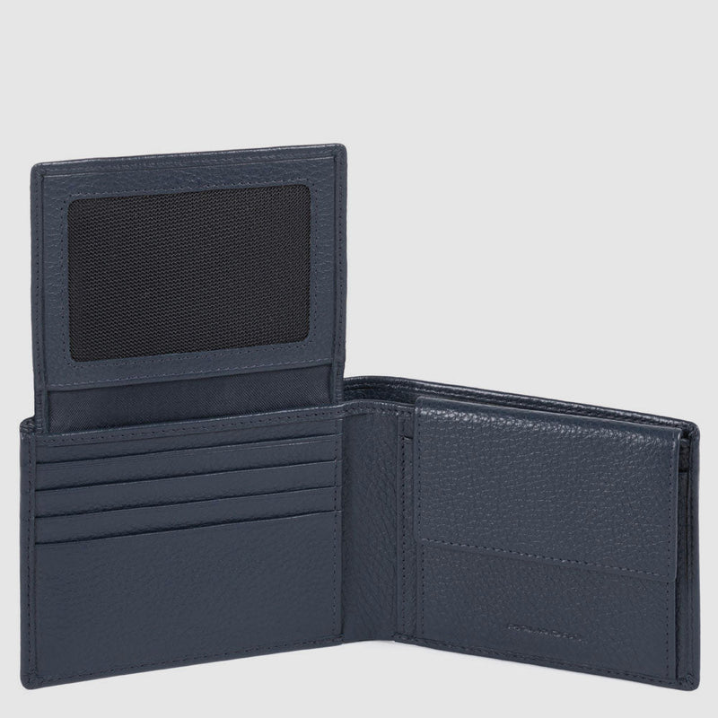 Leather Wallet with ID Window, 7 Card Slots & RFID