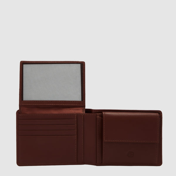 Carteira masculina de couro com 7 espaços para cartões - Conhaque - foto 4