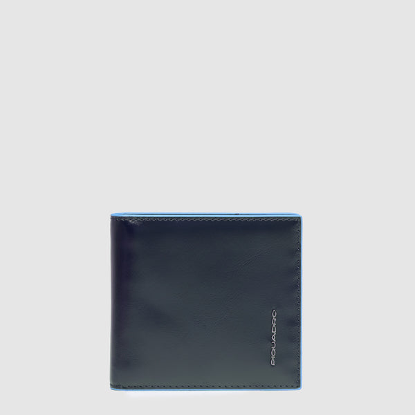 Leather Money Clip Wallet, 10 Cards & RFID Blocking - Night blue