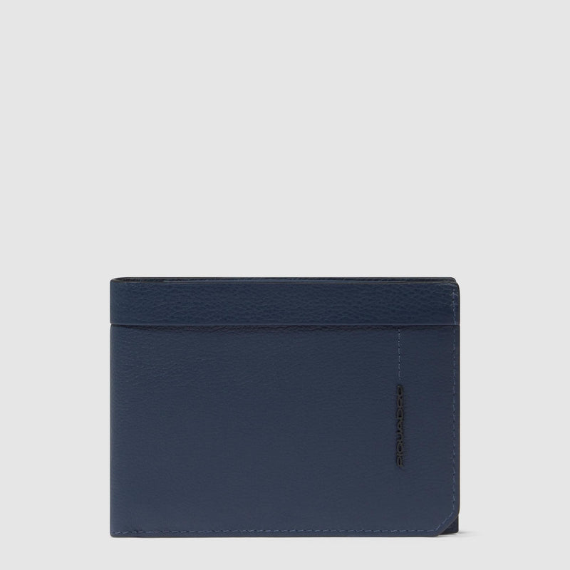 Portafogli uomo con portamonete - blu