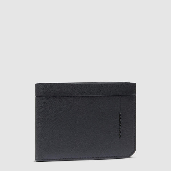 Men's Leather Wallet, 4 Card Slots - Black - photo 2