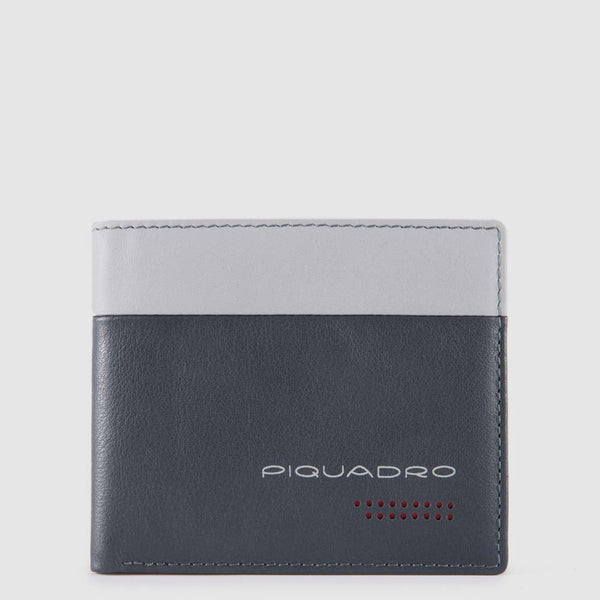 Men's Leather Wallet, 5 Card Slots, RFID Protection - Grey/Black - photo 2