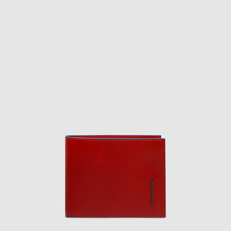 Men's RFID Leather Wallet, 2 Card Slots - Orange