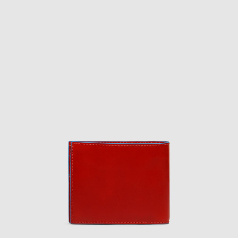 Men's RFID Leather Wallet, 2 Card Slots - Orange - photo 3
