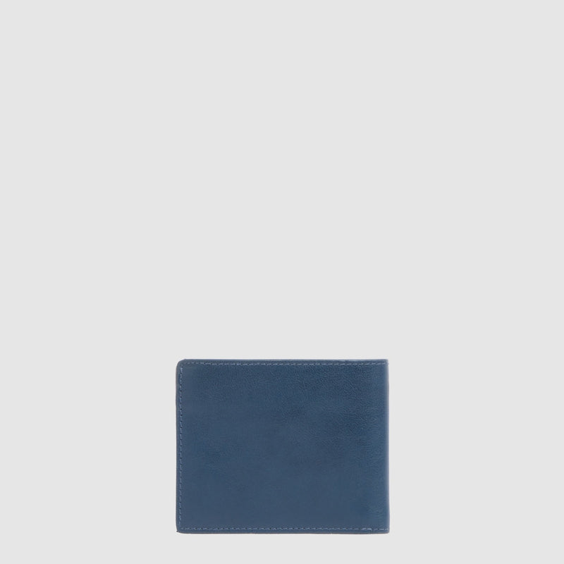 Men's Leather Wallet, 2 Card Slots, Coin Pocket & RFID - Blue - photo 2