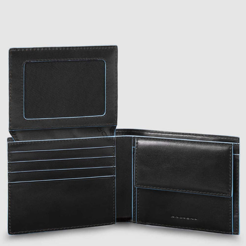 Men's Leather Wallet, 7 Card Slots & Flip-Up ID Window - Black - photo 2