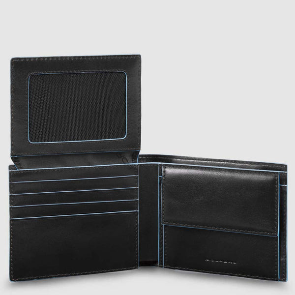 Men's Leather Wallet, 7 Card Slots & Flip-Up ID Window - Black - photo 2